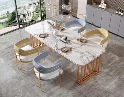 现代餐桌椅组合3D模型下载